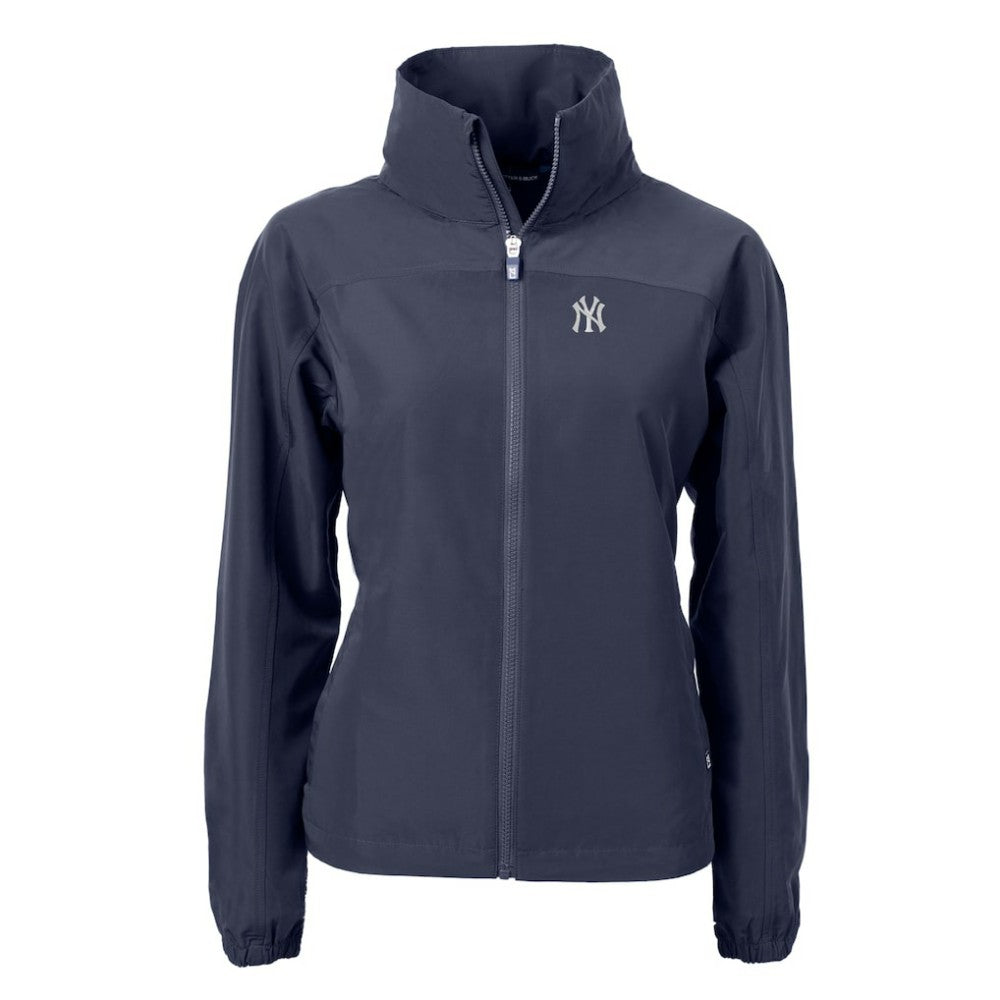 New York Yankees Cutter & Buck Women's Charter Eco Recycled Full-Zip Jacket - Navy Jackets