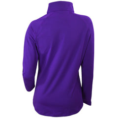Charlotte Hornets Women's Omni-Wick Outward Nine Quarter-Zip Pullover Top Purple
