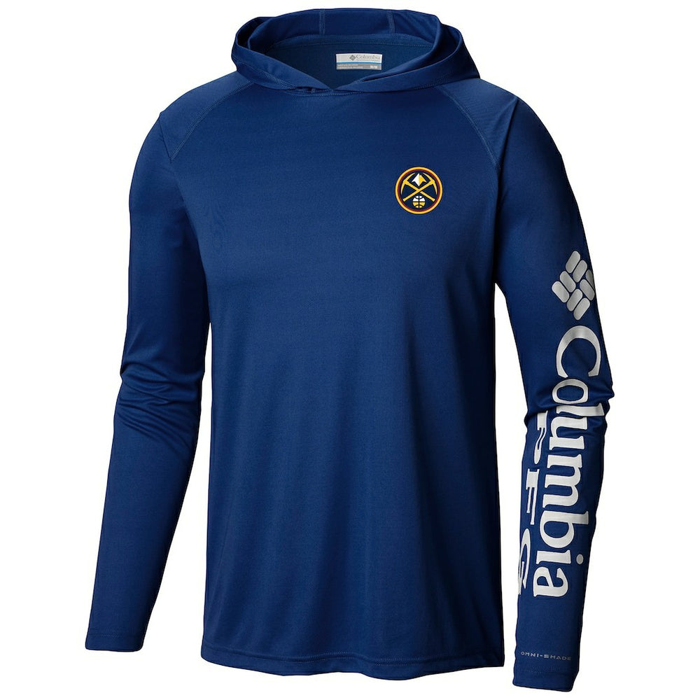 Denver Nuggets Terminal Tackle Long Sleeve Hoodie T-Shirt Navy