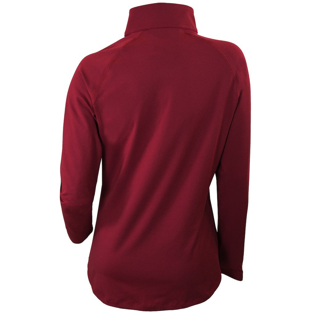 Cleveland Cavaliers Women's Omni-Wick Outward Nine Quarter-Zip Pullover Top Burgundy