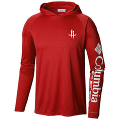 Houston Rockets Terminal Tackle Long Sleeve Hoodie T-Shirt Red