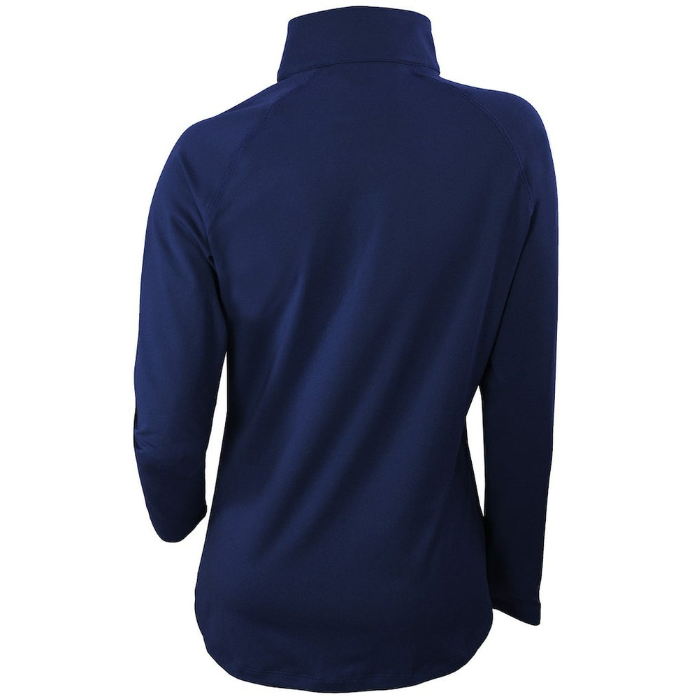 Denver Nuggets Women's Omni-Wick Outward Nine Quarter-Zip Pullover Top Navy