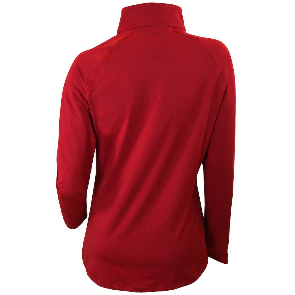Detroit Pistons Women's Omni-Wick Outward Nine Quarter-Zip Pullover Top Red