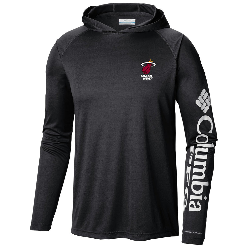 Miami Heat Terminal Tackle Long Sleeve Hoodie T-Shirt Black