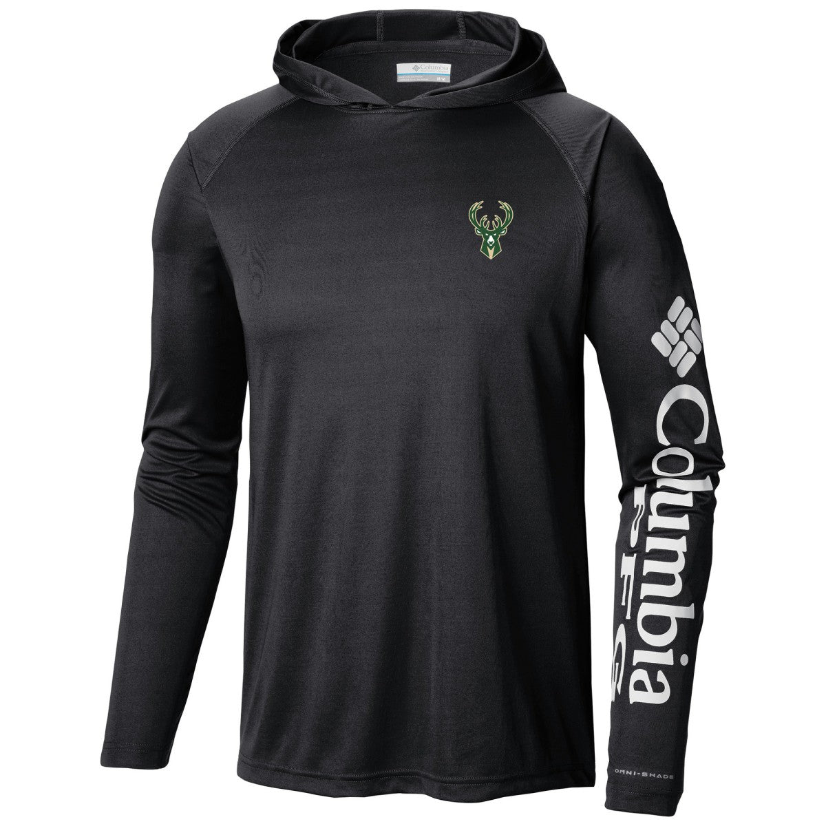 Milwaukee Bucks Terminal Tackle Long Sleeve Hoodie T-Shirt Black