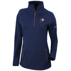Indiana Pacers Women's Omni-Wick Outward Nine Quarter-Zip Pullover Top Navy