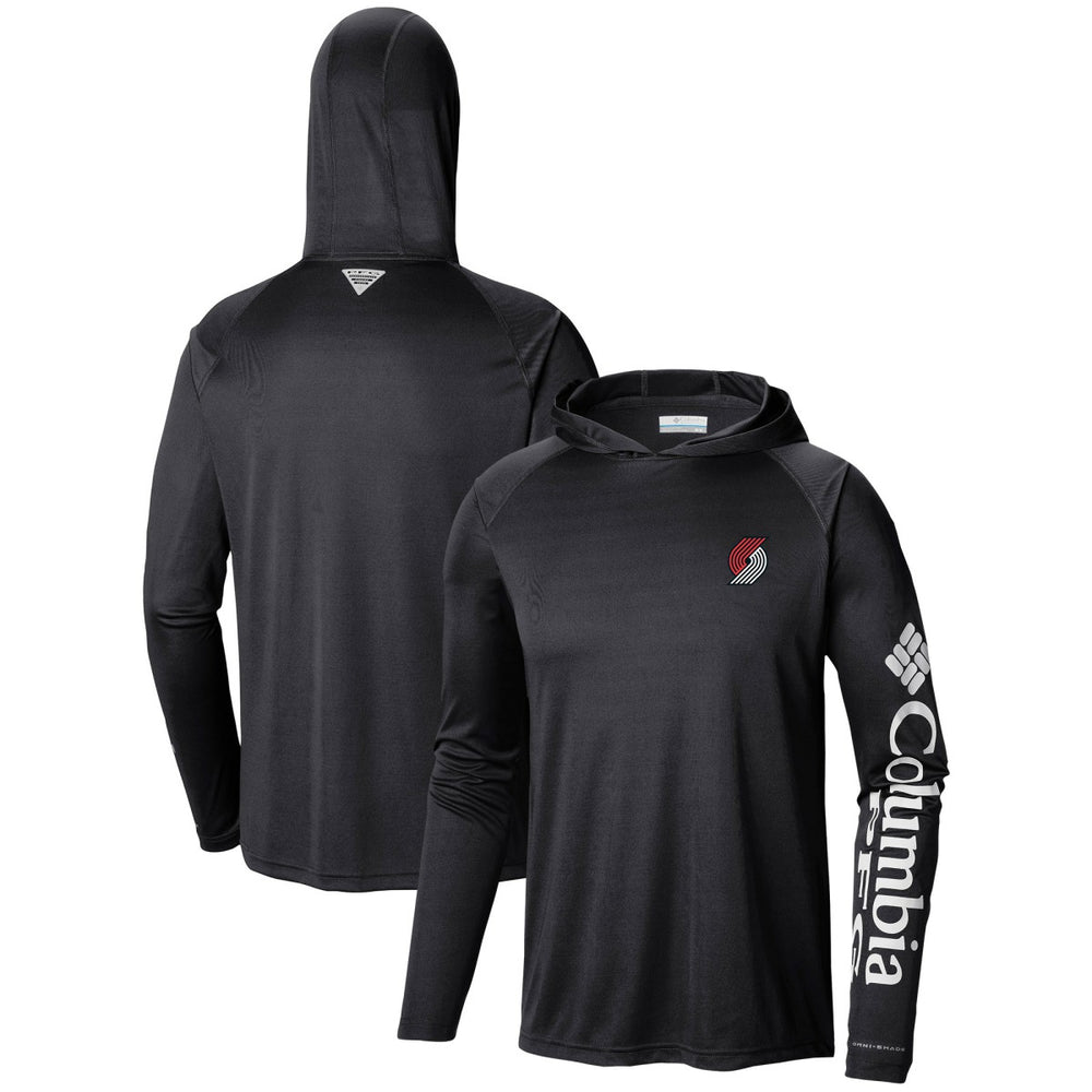 Portland Trail Blazers Terminal Tackle Long Sleeve Hoodie T-Shirt Black