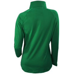 Milwaukee Bucks Women's Omni-Wick Outward Nine Quarter-Zip Pullover Top Forest Green