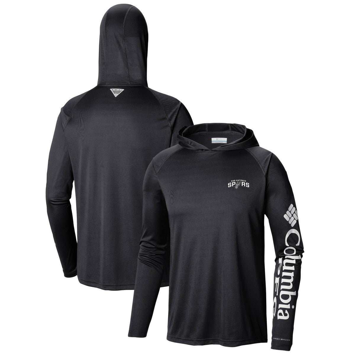 San Antonio Spurs Terminal Tackle Long Sleeve Hoodie T-Shirt Black