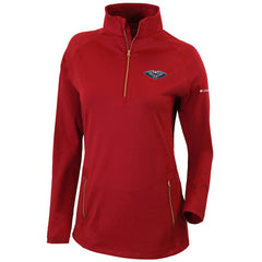 New Orleans Pelicans Women's Omni-Wick Outward Nine Quarter-Zip Pullover Top Red