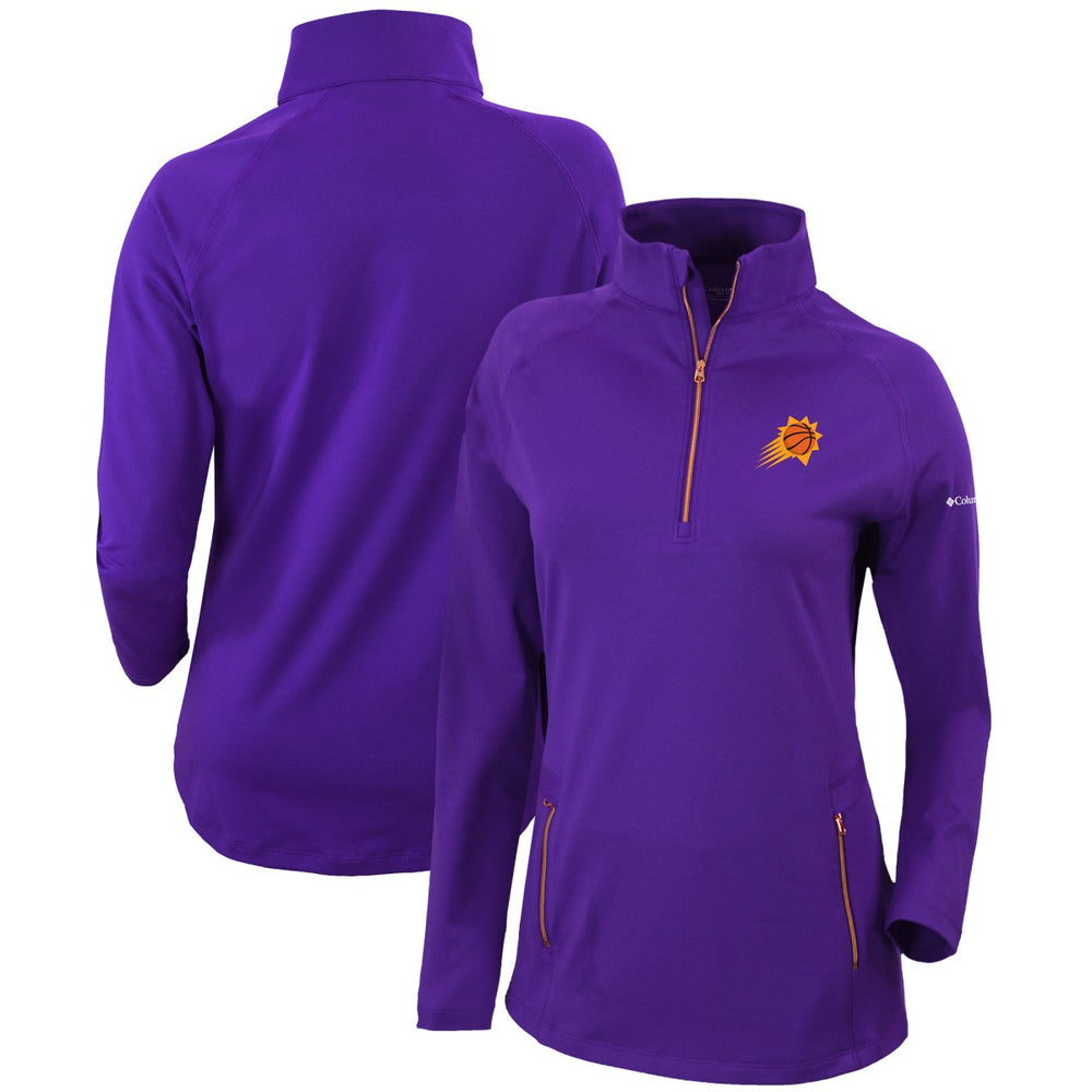 Phoenix Suns Women's Omni-Wick Outward Nine Quarter-Zip Pullover Top Purple
