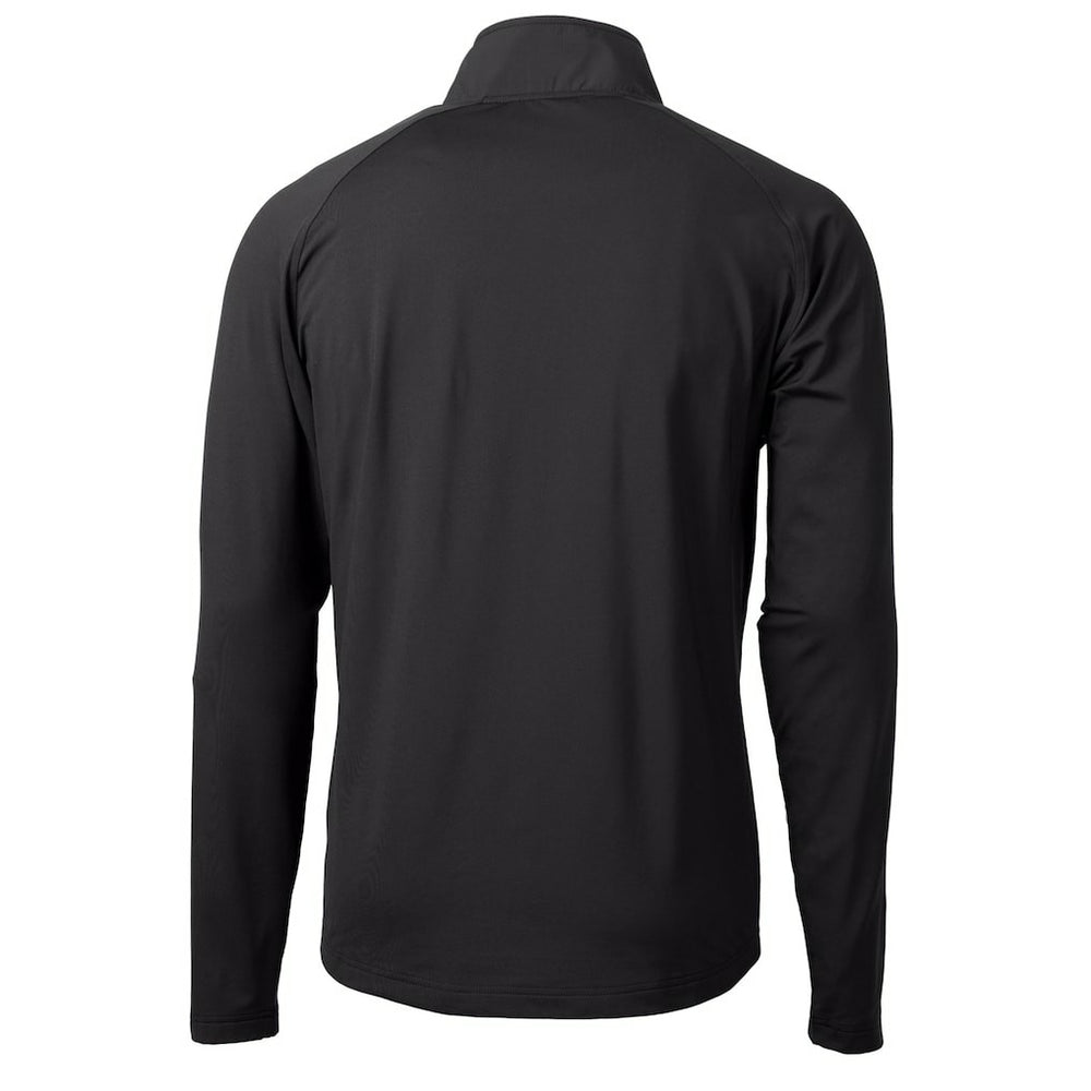 Miami Dolphins Cutter & Buck Helmet Adapt Eco Knit Hybrid Recycled Quarter-Zip Pullover Top Black