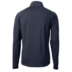 Chicago Bears Cutter & Buck Helmet Adapt Eco Knit Hybrid Recycled Quarter-Zip Pullover Top Navy