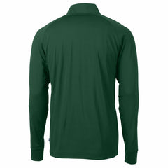 Green Bay Packers Cutter & Buck Helmet Adapt Eco Knit Stretch Recycled Quarter-Zip Pullover Top Green