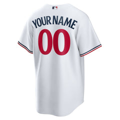 Minnesota Twins Nike Home Replica Custom Jersey - White Jerseys