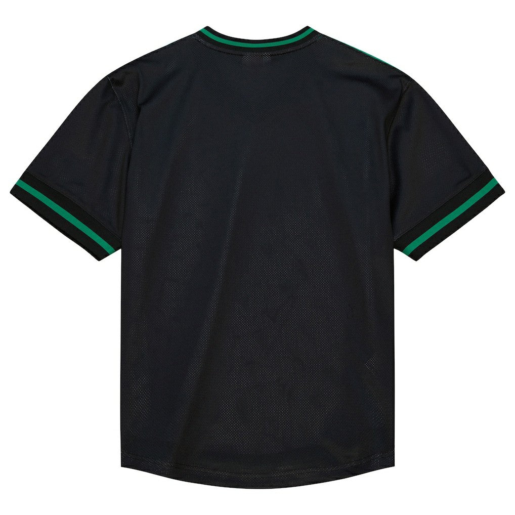 Boston Celtics Jumbotron 3.0 Mesh V-Neck T-Shirt Kelly Green