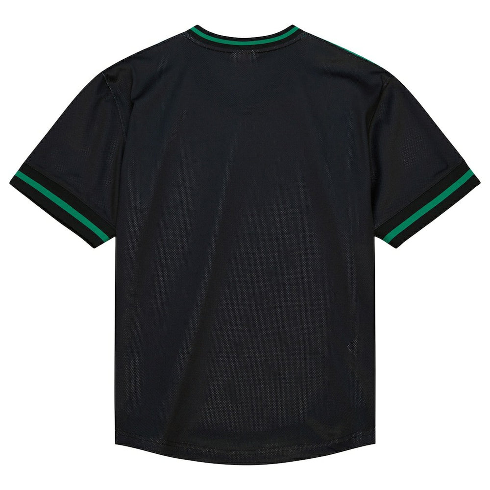 Boston Celtics Jumbotron 3.0 Mesh V-Neck T-Shirt Kelly Green
