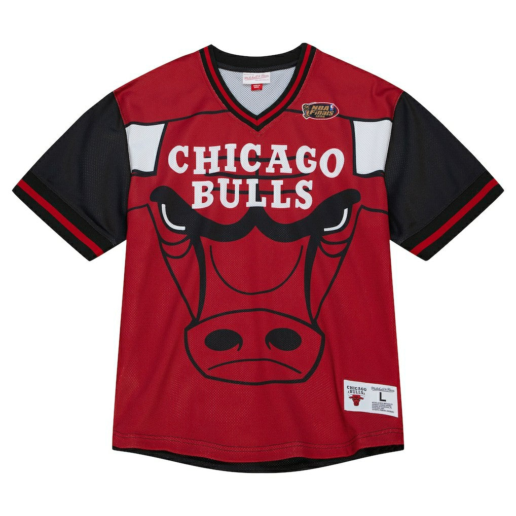 Chicago Bulls Jumbotron 3.0 Mesh V-Neck T-Shirt Red