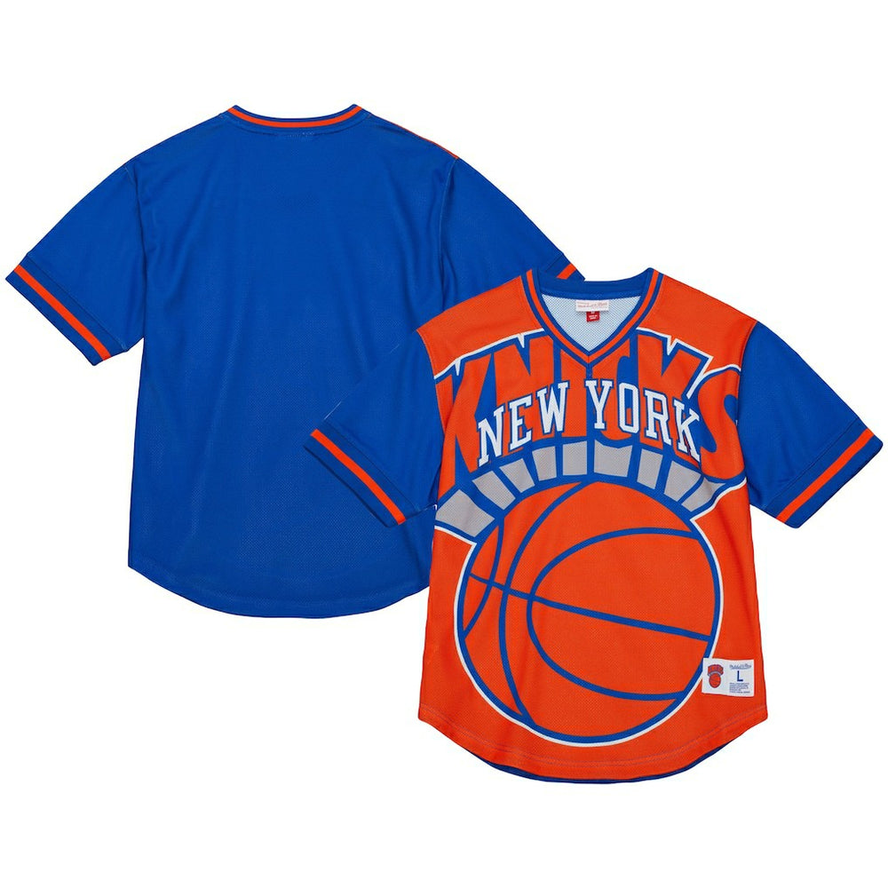 New York Knicks Jumbotron 3.0 Mesh V-Neck T-Shirt Orange