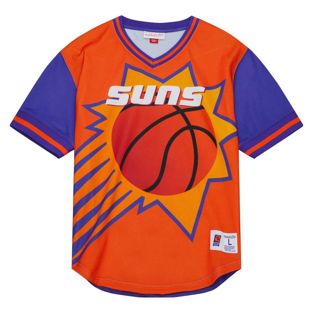 Phoenix Suns Jumbotron 3.0 Mesh V-Neck T-Shirt Orange