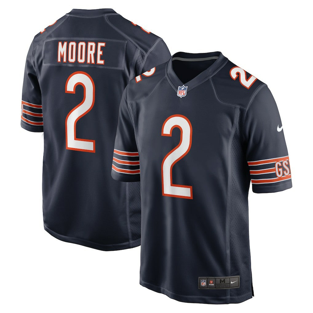 D.J. Moore Chicago Bears Team Color Game Jersey Navy