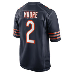 D.J. Moore Chicago Bears Team Color Game Jersey Navy