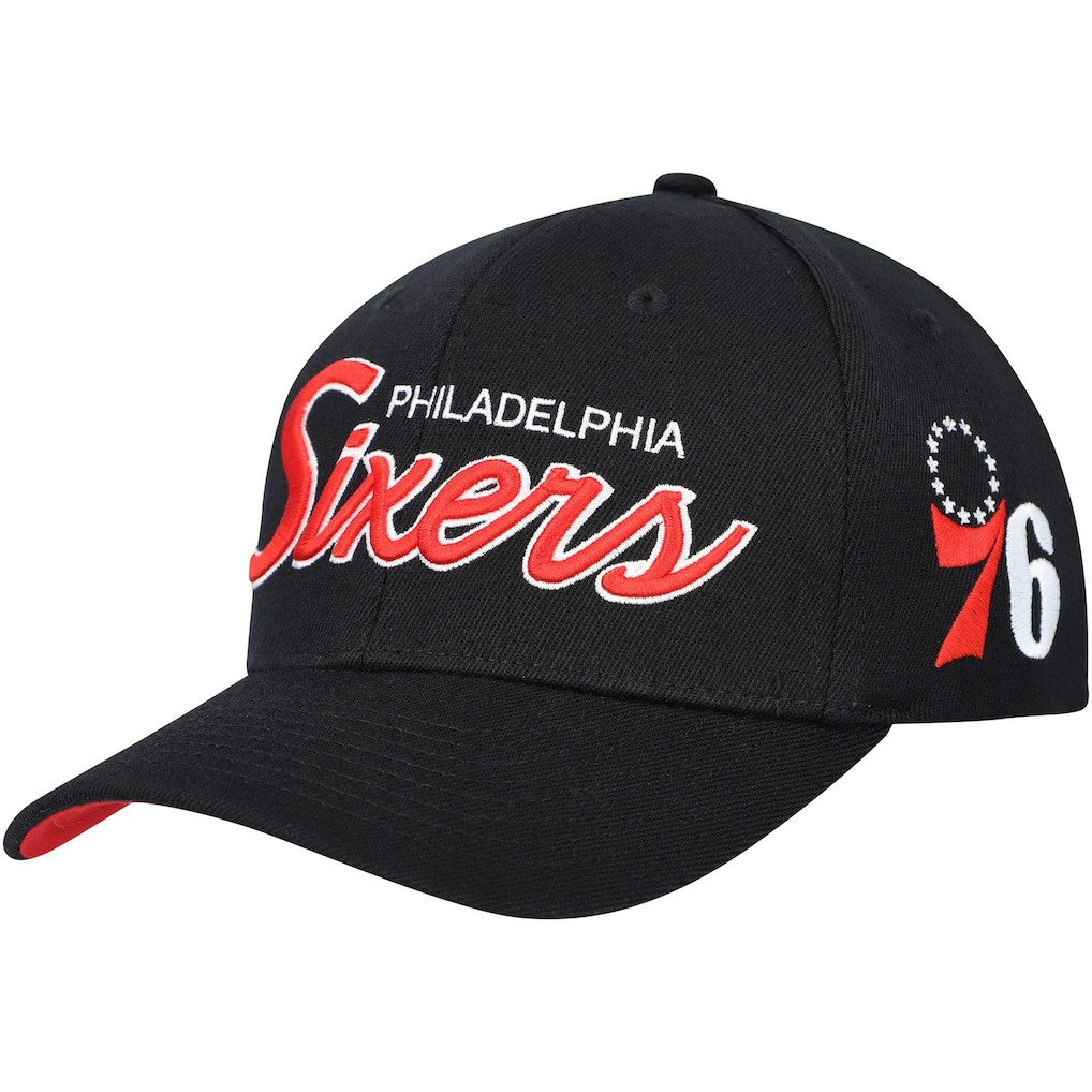 Philadelphia 76ers MVP Team Script 2.0 Stretch-Snapback Hat Black