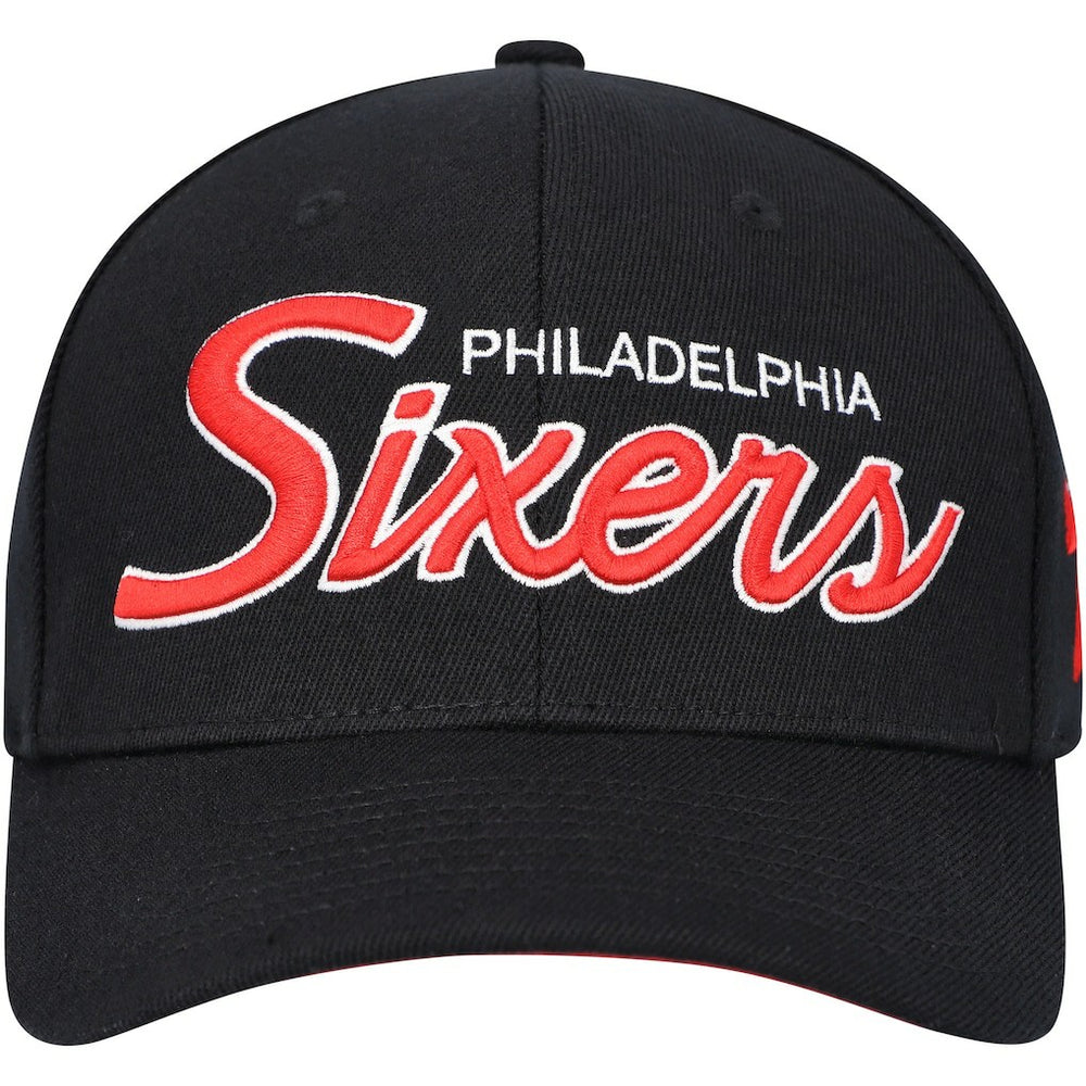 Philadelphia 76ers MVP Team Script 2.0 Stretch-Snapback Hat Black
