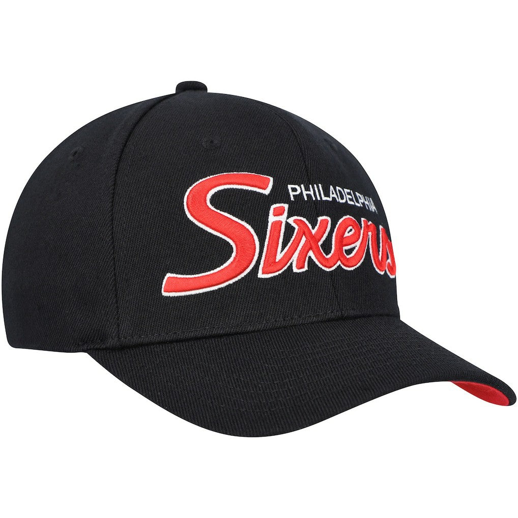 Philadelphia 76ers MVP Team Script 2.0 Stretch-Snapback Hat Black