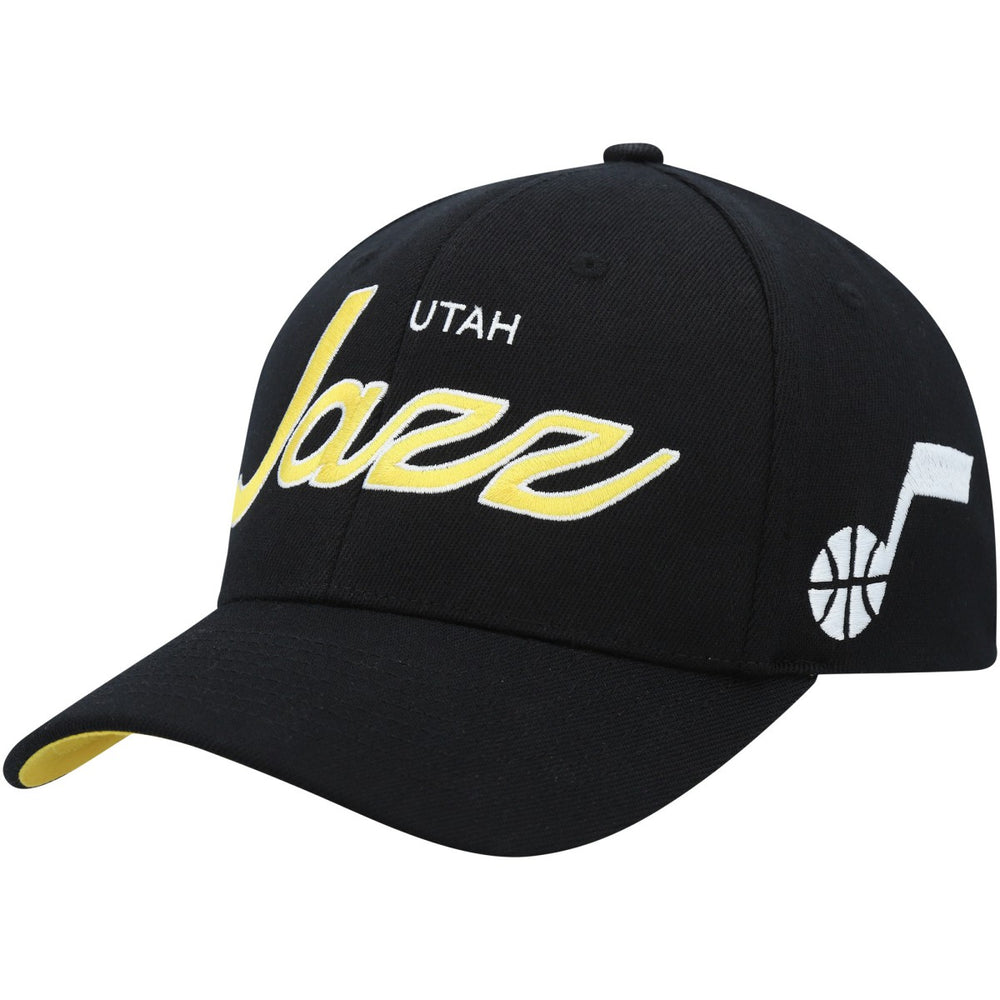 Utah Jazz MVP Team Script 2.0 Stretch Snapback Hat Black