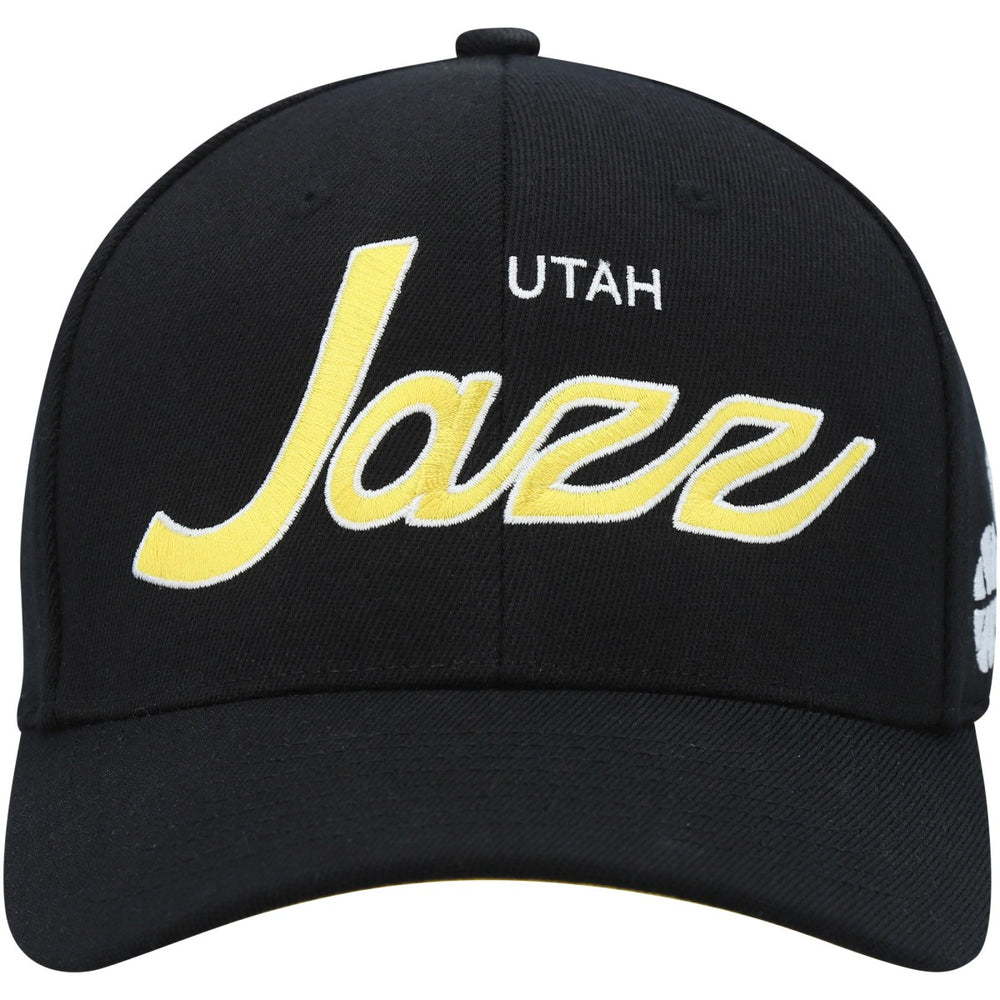 Utah Jazz MVP Team Script 2.0 Stretch Snapback Hat Black