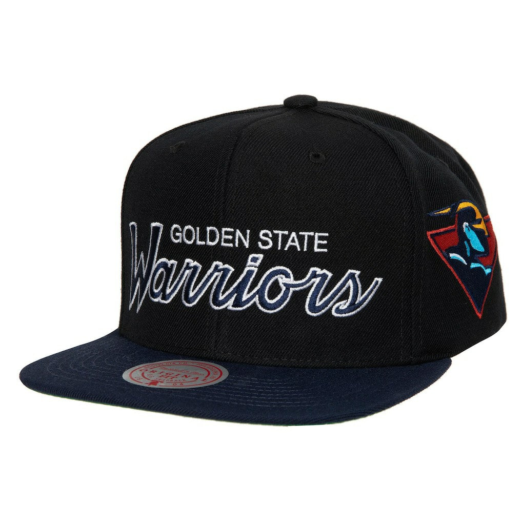 Golden State Warriors Hardwood Classics MVP Team Script 2.0 Snapback Hat Black