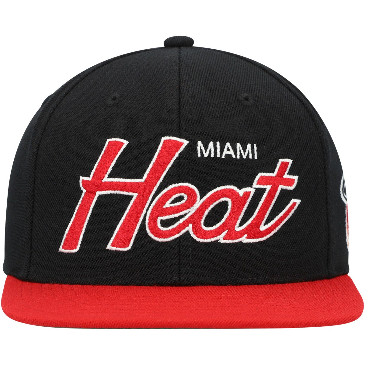 Miami Heat Hardwood Classics MVP Team Script 2.0 Snapback Hat Black