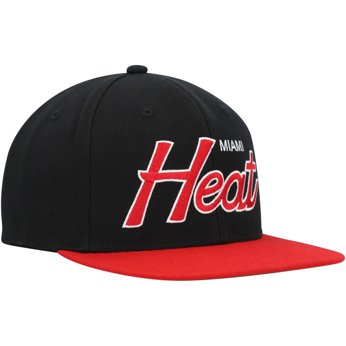 Miami Heat Hardwood Classics MVP Team Script 2.0 Snapback Hat Black