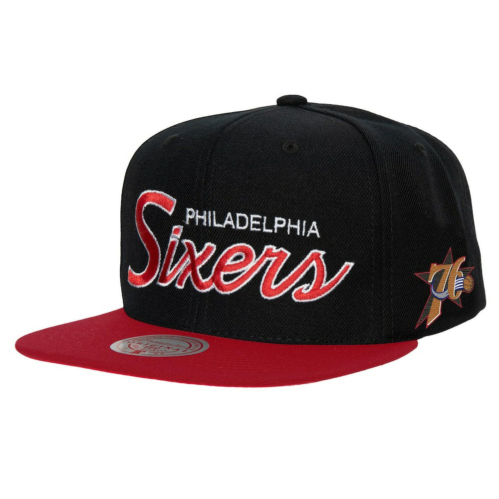 Philadelphia 76ers Hardwood Classics MVP Team Script 2.0 Snapback Hat Black