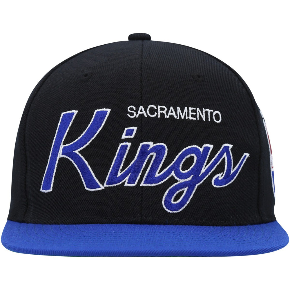 Sacramento Kings Hardwood Classics MVP Team Script 2.0 Snapback Hat Black