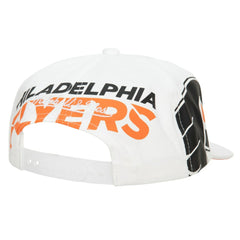 NHL Philadelphia Flyers Mitchell & Ness In Your Face Deadstock Snapback Hat - White