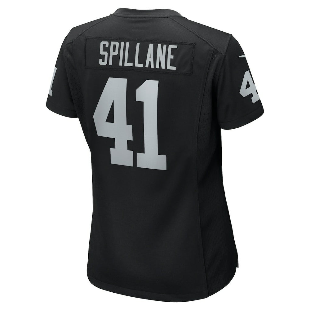 Robert Spillane Las Vegas Raiders Women's Game Player Jersey Black