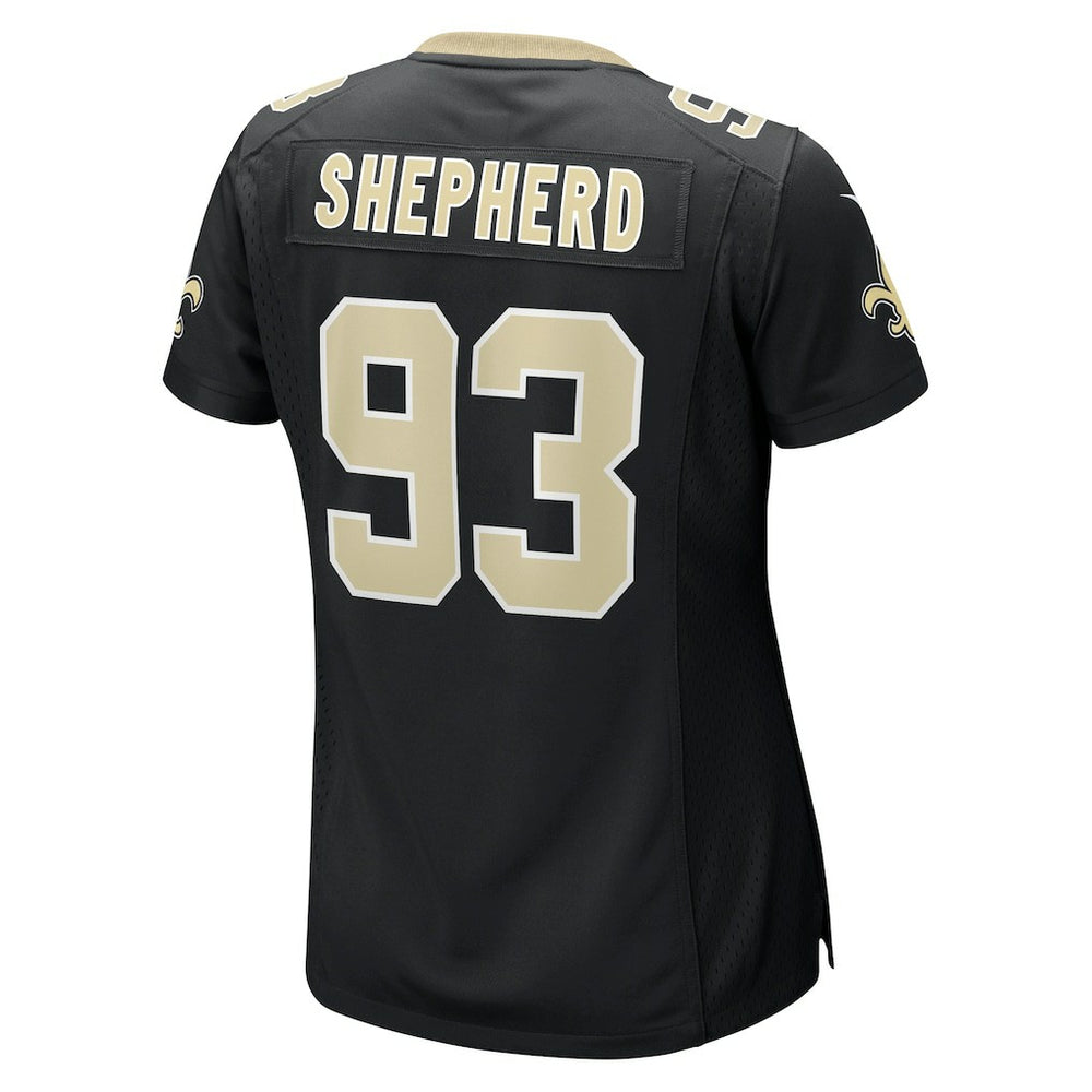 Nathan Shepherd New Orleans Saints Women's Game Jersey Black