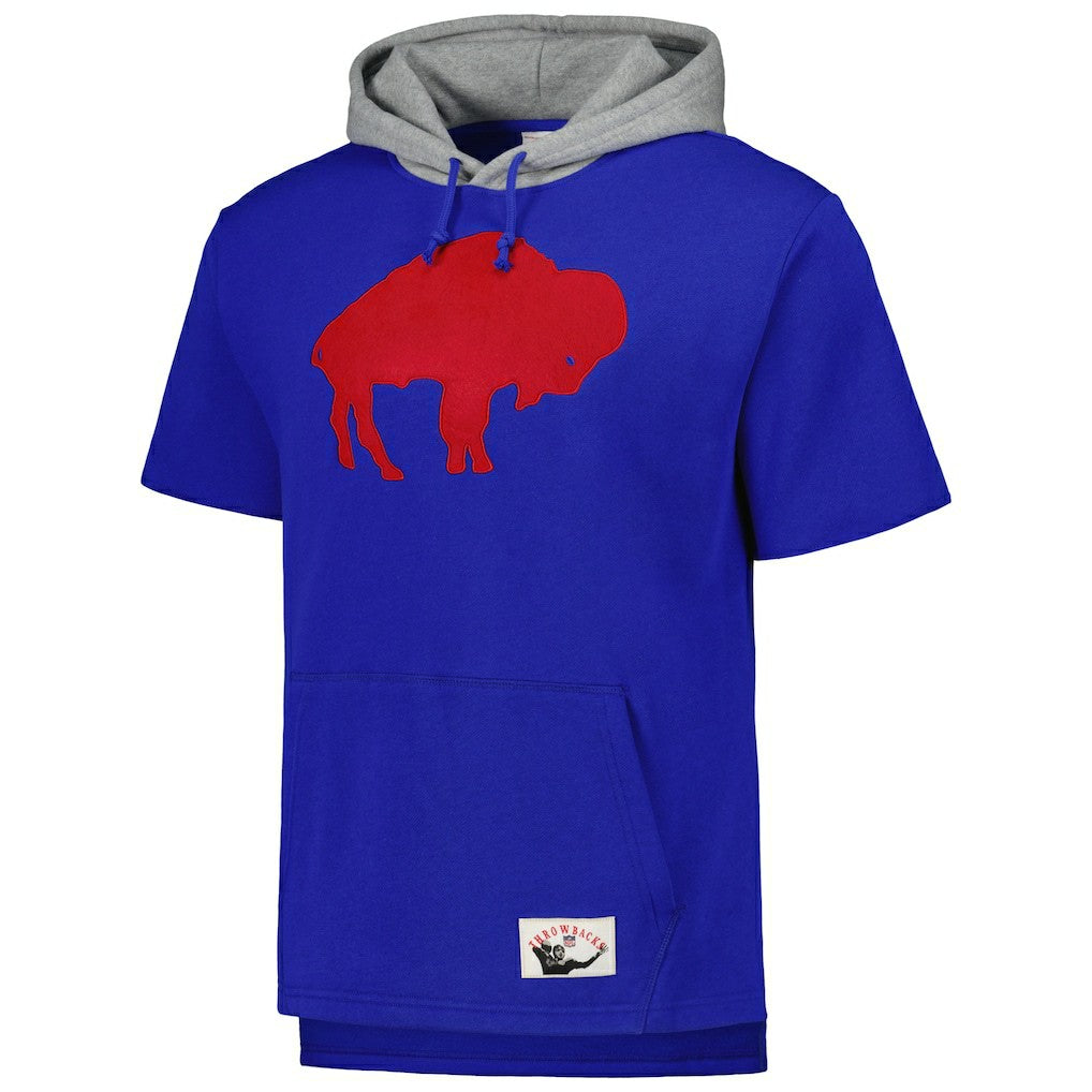 Buffalo Bills Postgame Short Sleeve Hoodie Royal