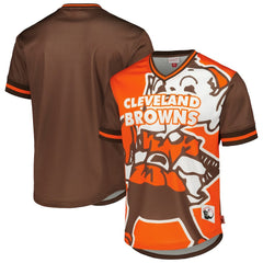 Cleveland Browns Jumbotron 3.0 Mesh V-Neck T-Shirt Orange