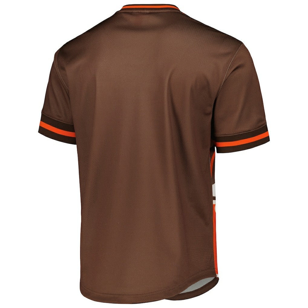 Cleveland Browns Jumbotron 3.0 Mesh V-Neck T-Shirt Orange