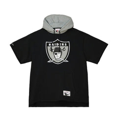 Las Vegas Raiders Postgame Short Sleeve Hoodie Black