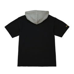 Las Vegas Raiders Postgame Short Sleeve Hoodie Black
