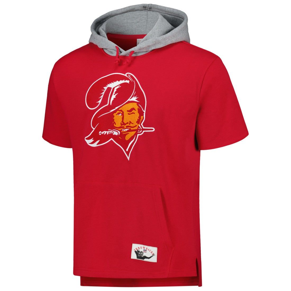 Tampa Bay Buccaneers Postgame Short Sleeve Hoodie Red