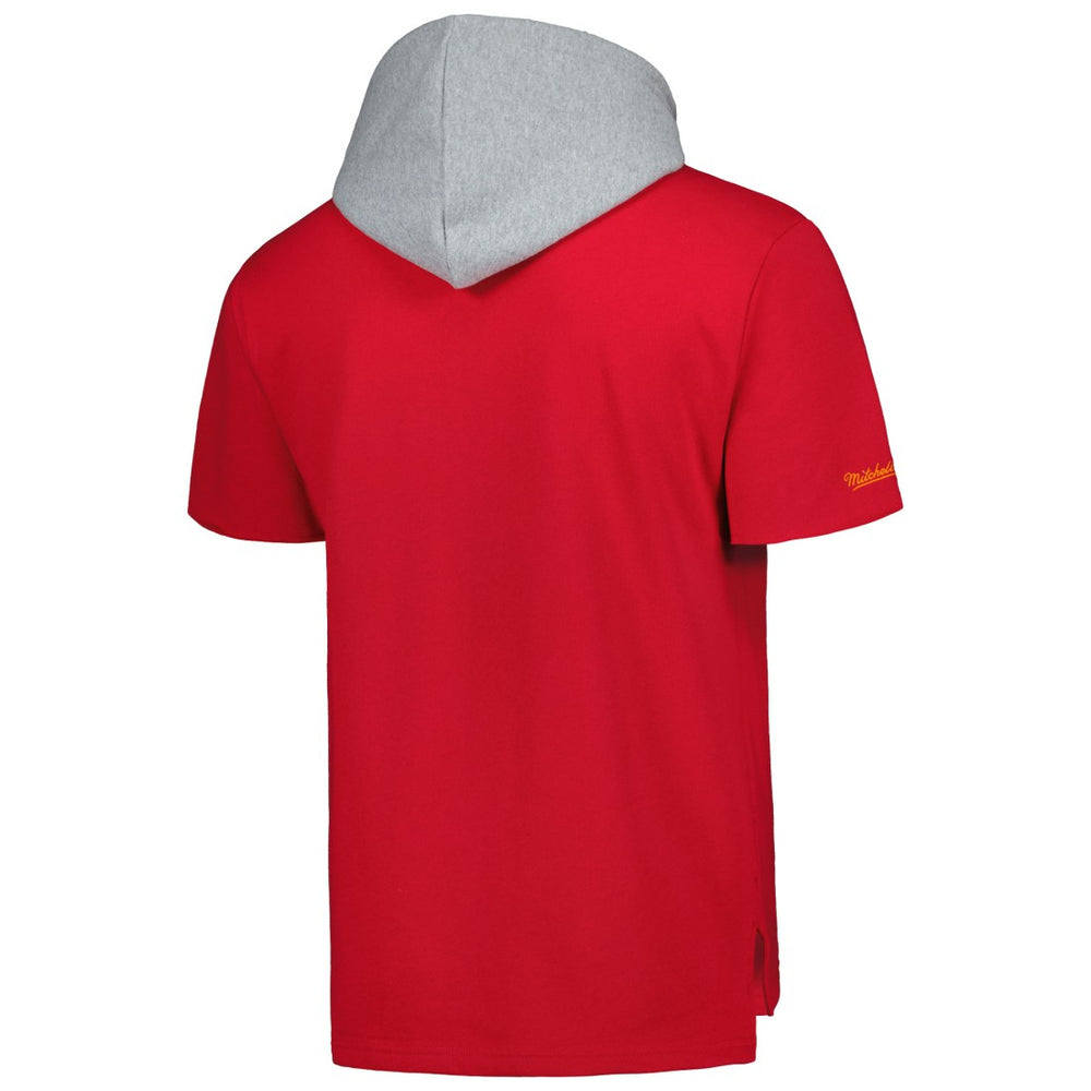 Tampa Bay Buccaneers Postgame Short Sleeve Hoodie Red