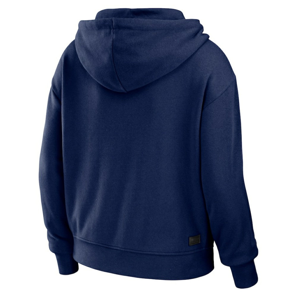 Boston Red Sox WEAR by Erin Andrews Women's  Color Block Full-Zip Hoodie - Navy/White Hoodies