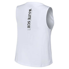 Chicago White Sox WEAR by Erin Andrews Women's Lace-Up Tank Top - White Tanks