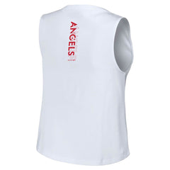 Los Angeles Angels WEAR by Erin Andrews Women's Lace-Up Tank Top - White Tanks