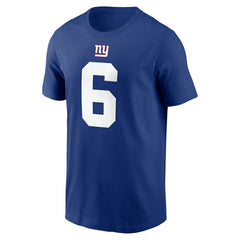 Jaxson Dart New York Giants Name & Number T-Shirt Royal